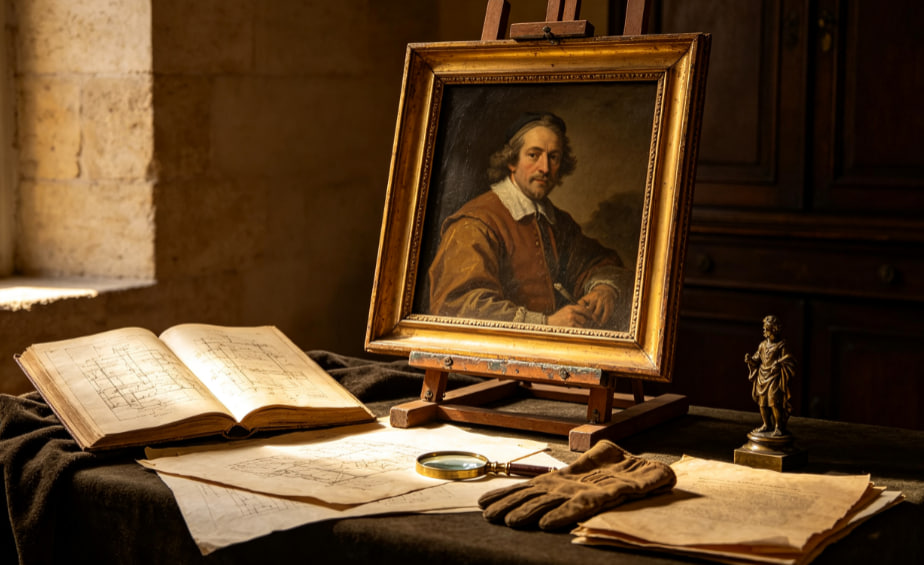 Galleria con pittura classica