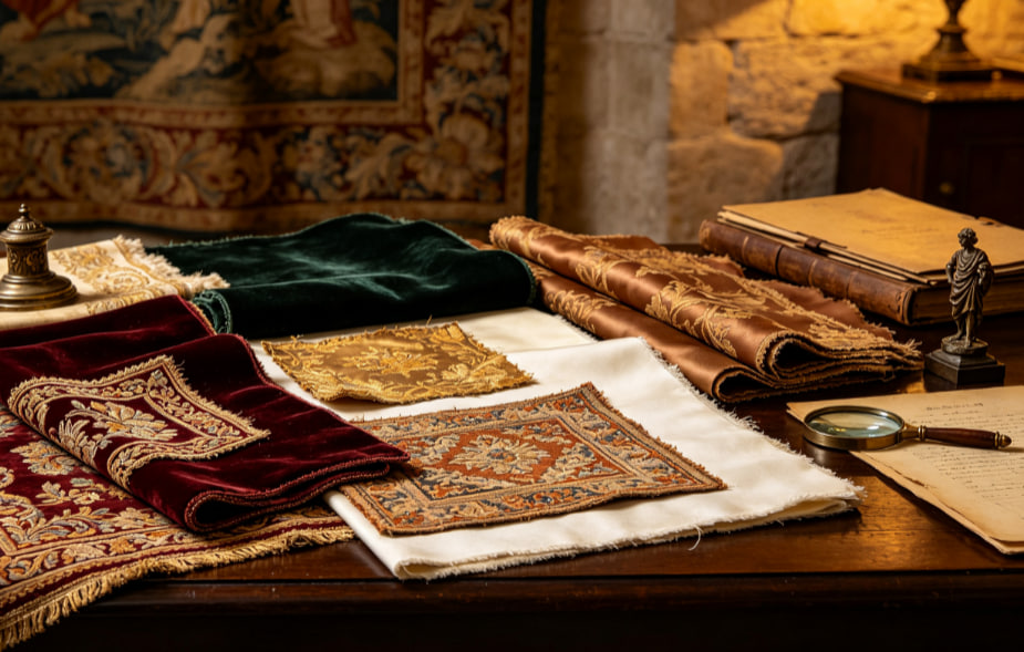 Tessuti pregiati e trame decorative